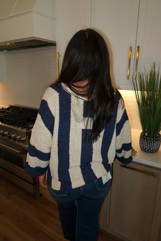 Stripe 3/4 Knit