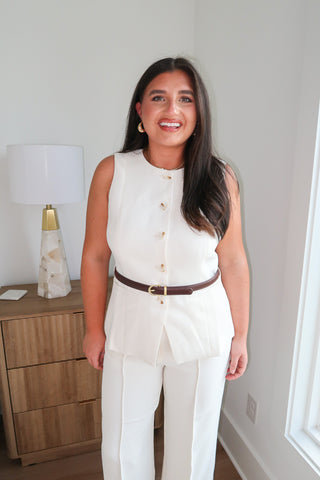 Anna Belted Vest