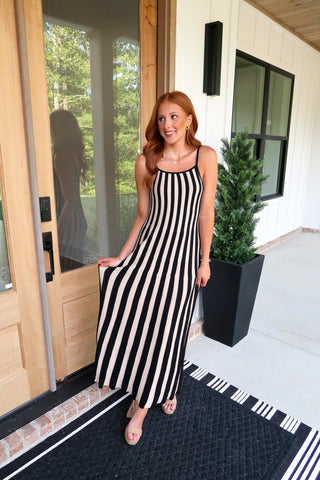 Ribbed Contrast Maxi