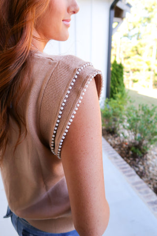 Pearl Trim Knit