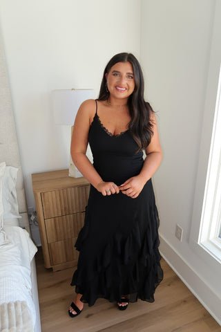 Lace Trim Maxi