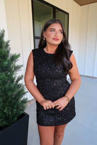 Classic Sequin Dress - Black