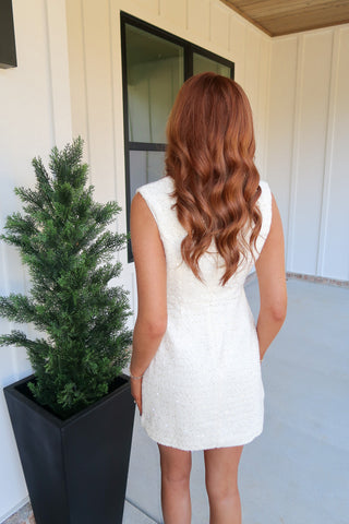Classic Sequin Dress - Ivory