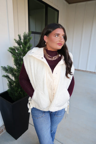 Fleece Vest - Ivory