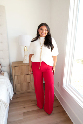 Red Diana Pant
