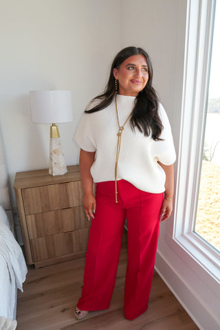 Red Diana Pant