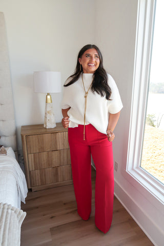 Red Diana Pant