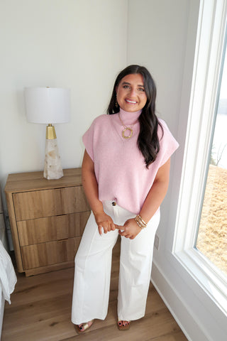 Soft Mock Knit - Pink