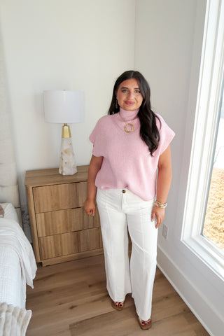 Soft Mock Knit - Pink