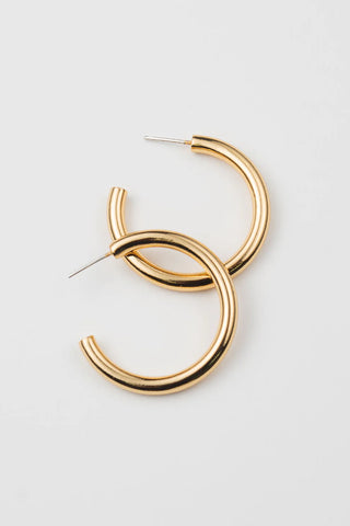 Chunky Tube Hoops Medium