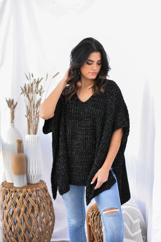 Shimmer Knit - Black - Lavish Tuscaloosa