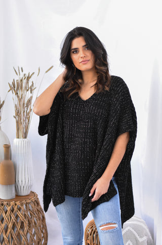 Shimmer Knit - Black - Lavish Tuscaloosa