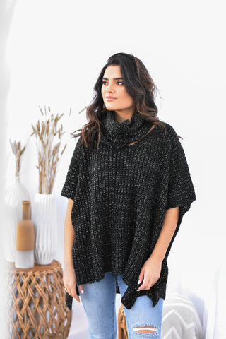 Shimmer Knit - Black - Lavish Tuscaloosa