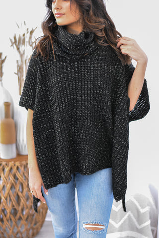 Shimmer Knit - Black - Lavish Tuscaloosa