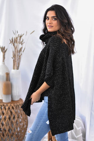 Shimmer Knit - Black - Lavish Tuscaloosa